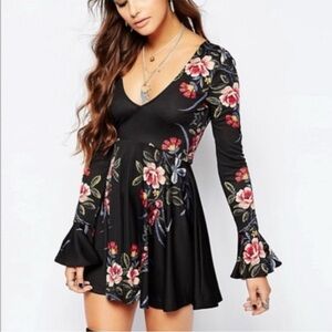 Floral print dress
